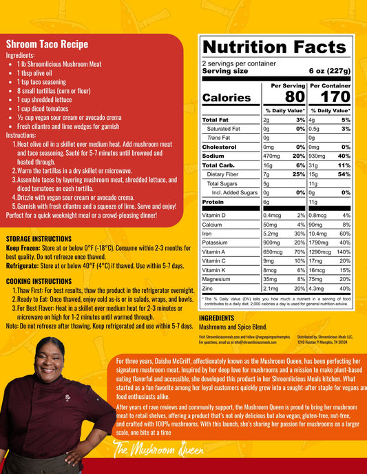 Shroomlicious Mushroom Meat